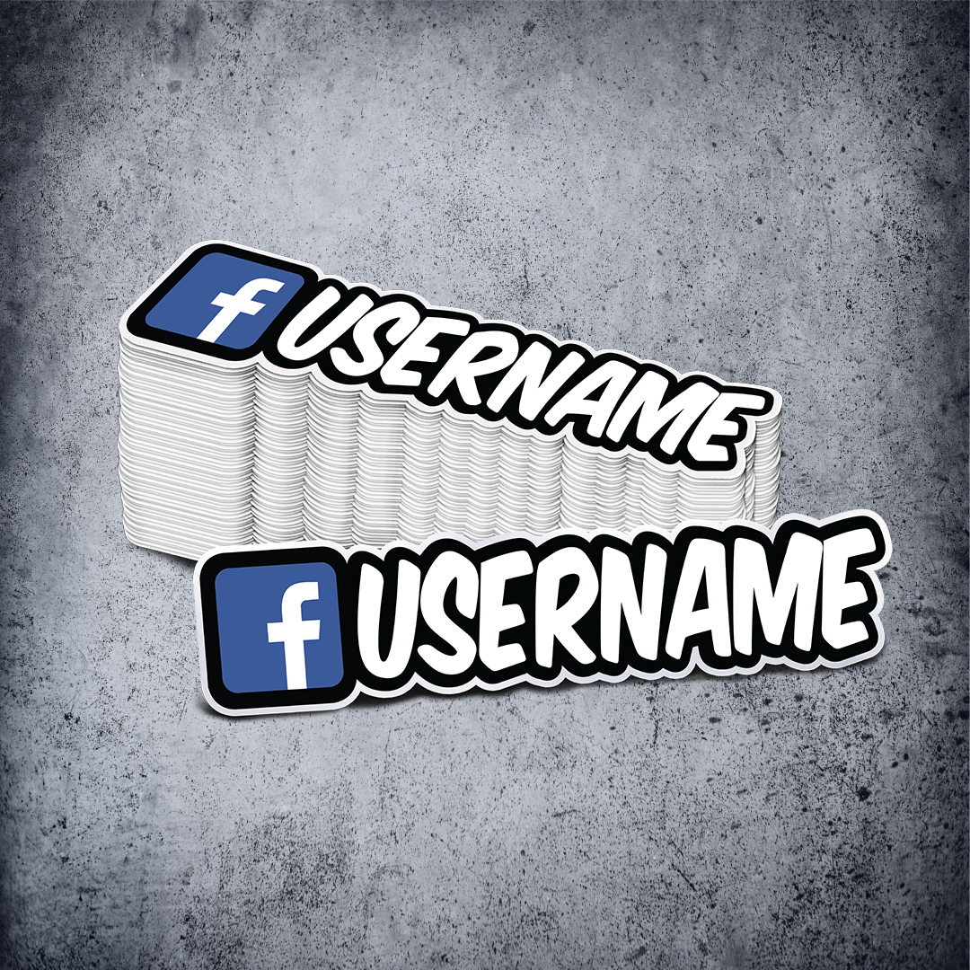 Custom Facebook Printed Sticker