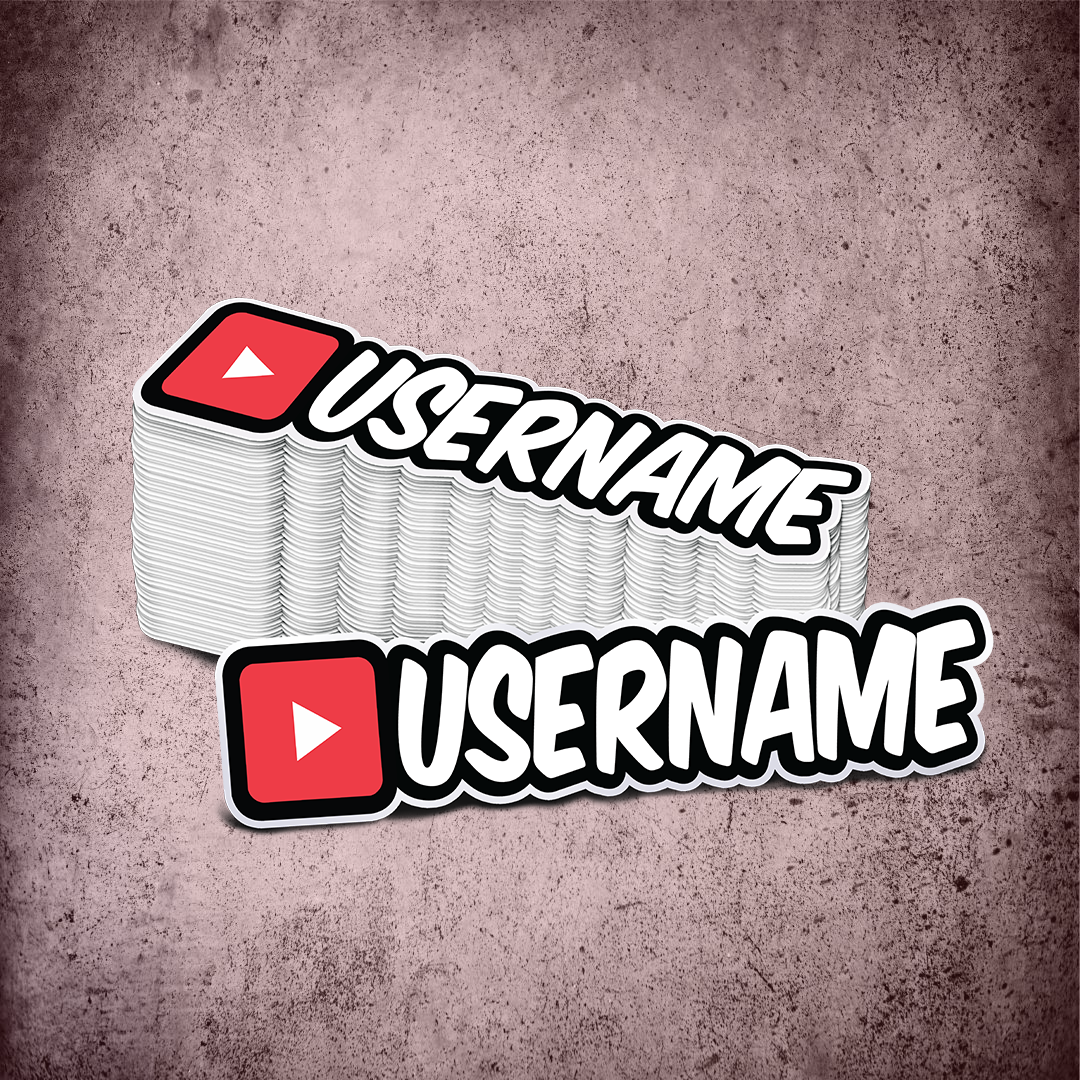 Custom Youtube Printed Sticker
