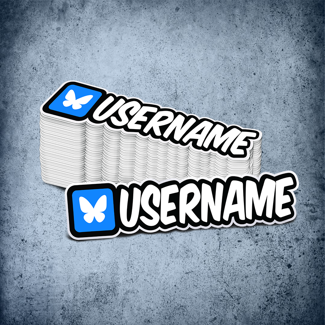 Custom Bluesky Printed Sticker
