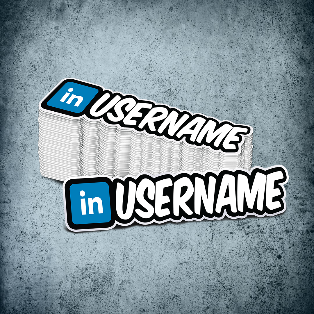 Custom Linkedin Printed Sticker