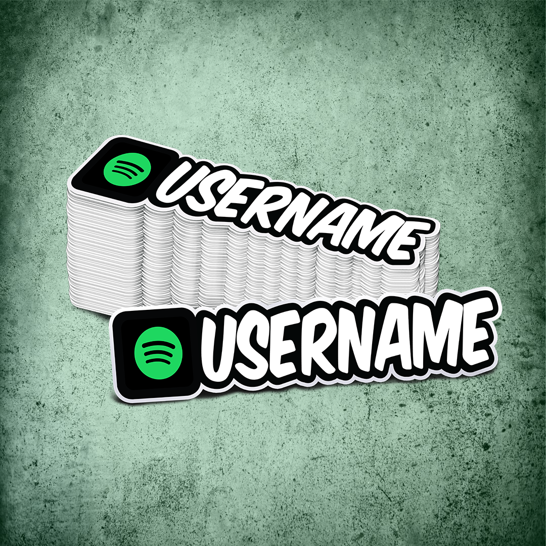 Custom Spotify Printed Sticker