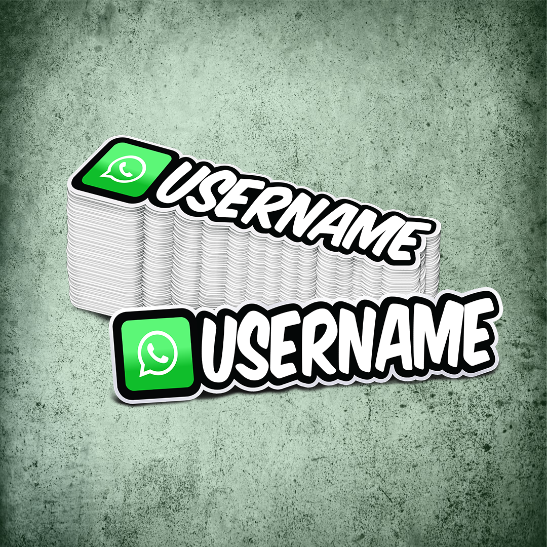 Custom Whatsapp Printed Sticker