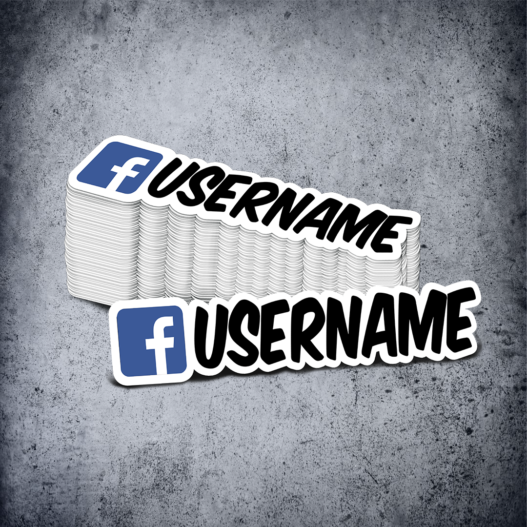 Custom Facebook Printed Sticker