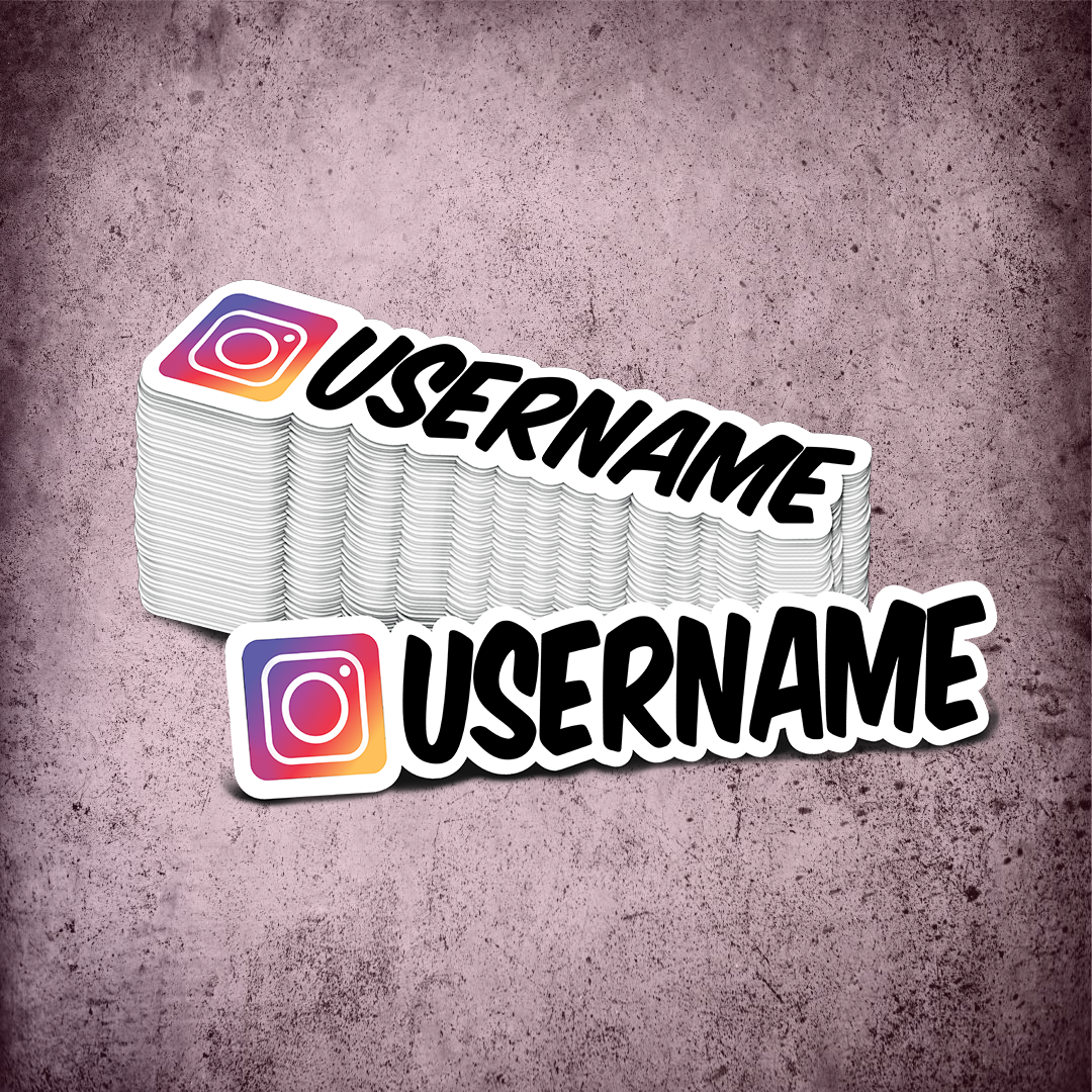 Custom Instagram Printed Sticker