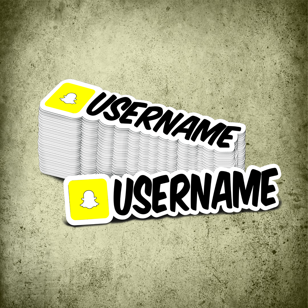 Custom Snapchat Printed Sticker