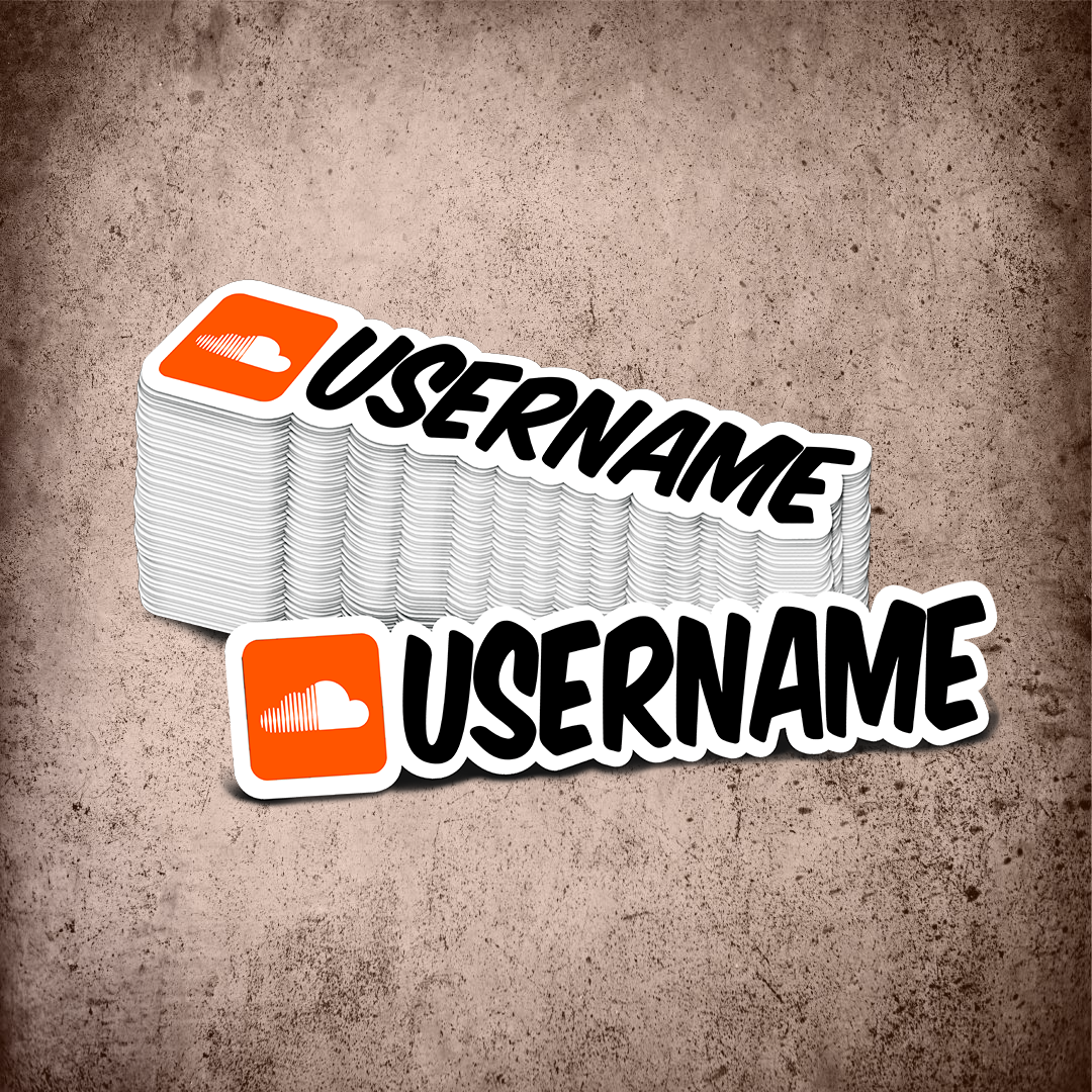 Custom Soundcloud Printed Sticker
