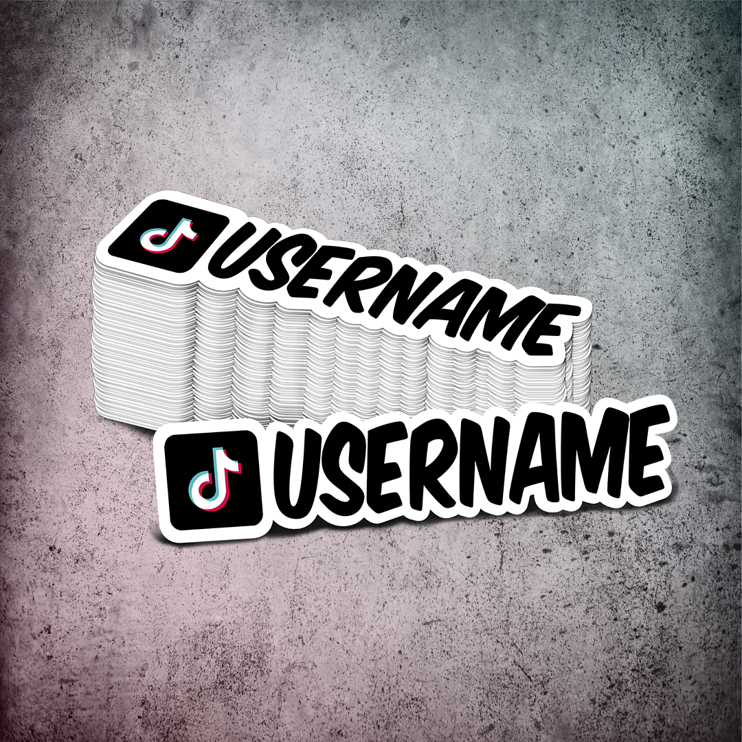 Custom TikTok Printed Sticker