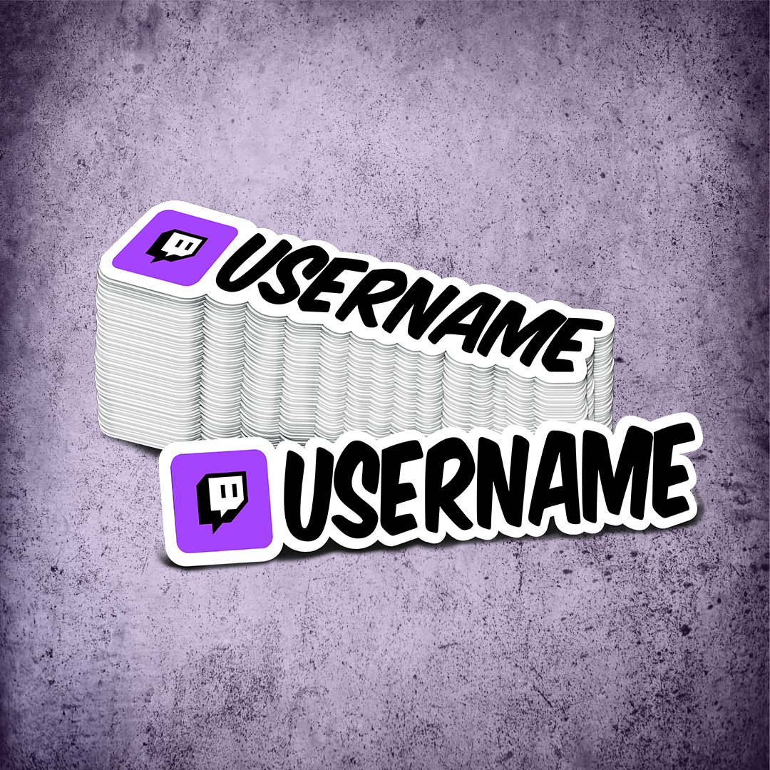 Custom Twitch Printed Sticker
