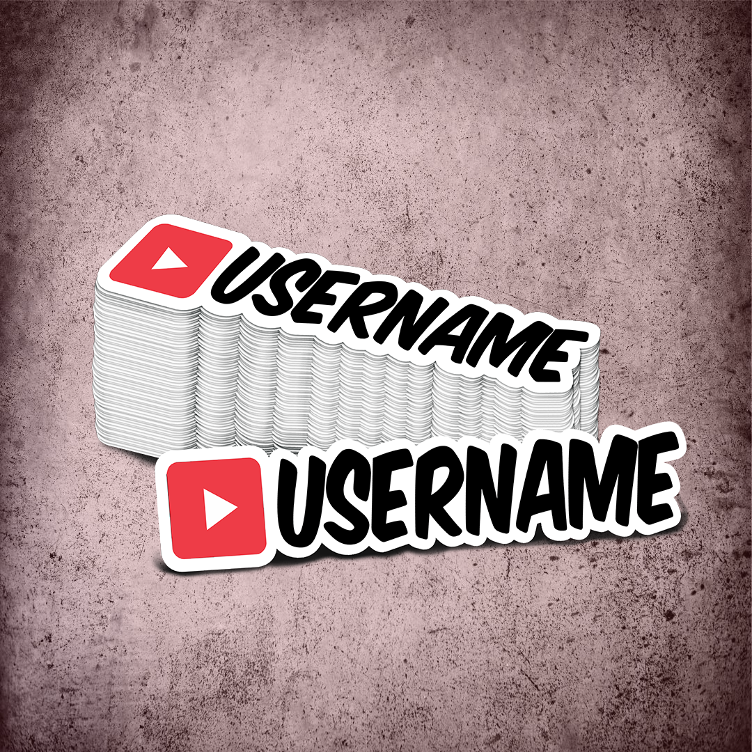 Custom Youtube Printed Sticker
