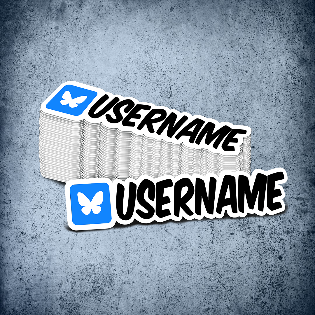 Custom Bluesky Printed Sticker