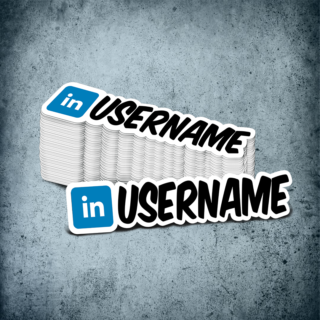 Custom Linkedin Printed Sticker