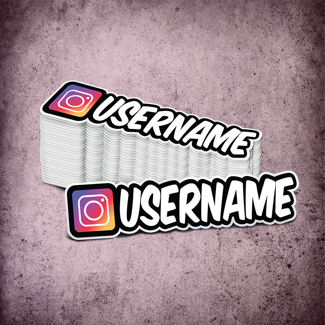 Custom Instagram Printed Sticker