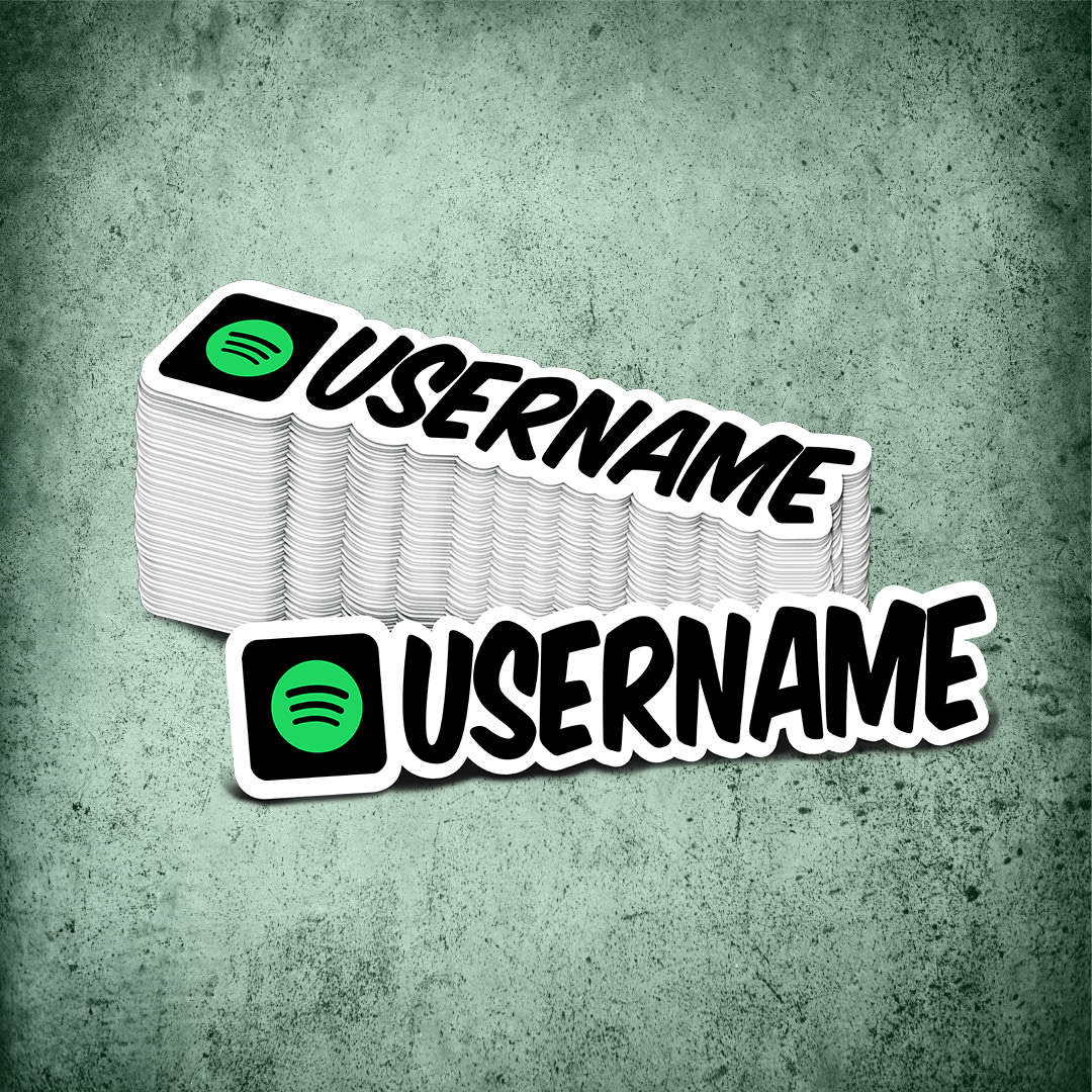 Custom Spotify Printed Sticker