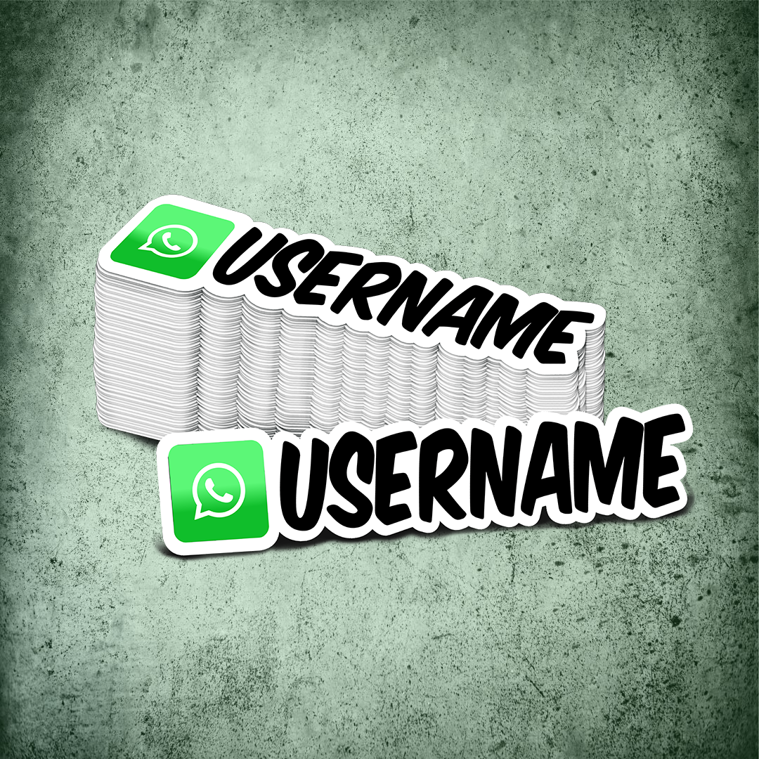 Custom Whatsapp Printed Sticker
