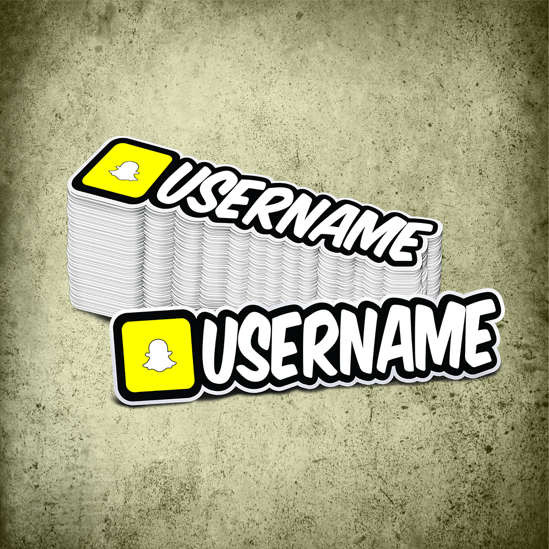 Custom Snapchat Printed Sticker