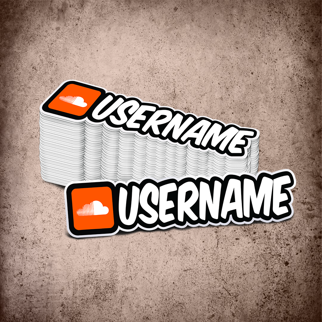Custom Soundcloud Printed Sticker