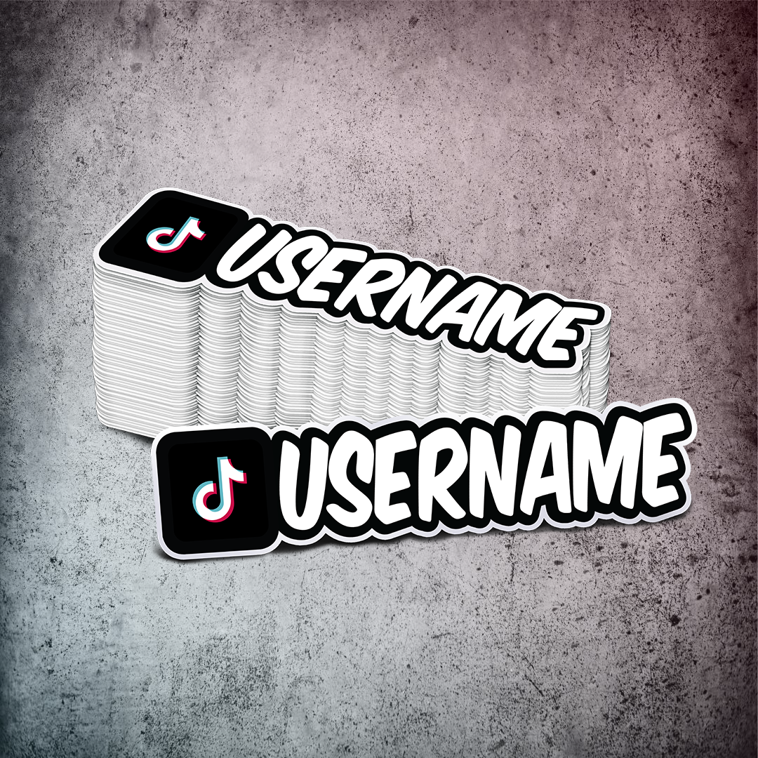 Custom TikTok Printed Sticker