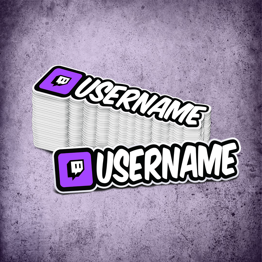 Custom Twitch Printed Sticker