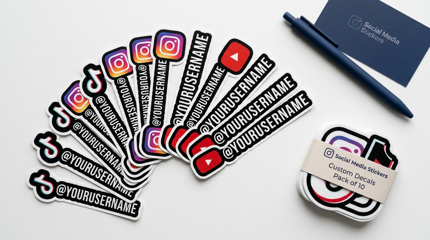 A Guide to Professional Printed Social Media Stickers for Your Business